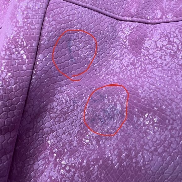 Zemeta for Dolls Kill pink faux leather embossed bootcut pant. Size L. - Picture 8 of 17